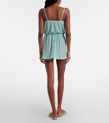 Open-knit lamé romper | Missoni
