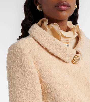 Embellished wool-blend tweed jacket | Valentino