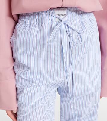 Pantalon rayé en coton | The Attico