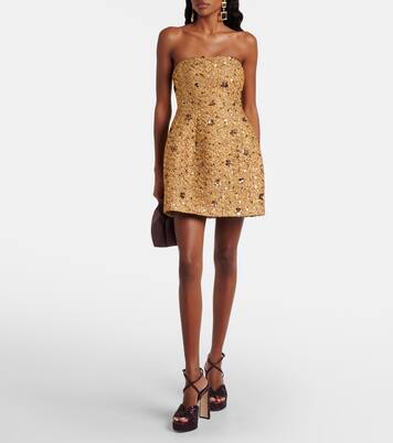 Kit sequined tweed bustier dress | Simkhai