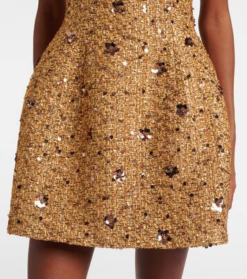 Kit sequined tweed bustier dress | Simkhai