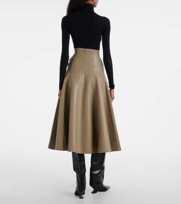 Flared midi skirt  | Norma Kamali