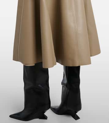Flared midi skirt  | Norma Kamali