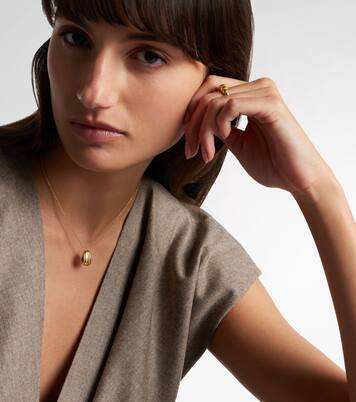 Eos Small 18kt gold pendant necklace | Pamela Zamore