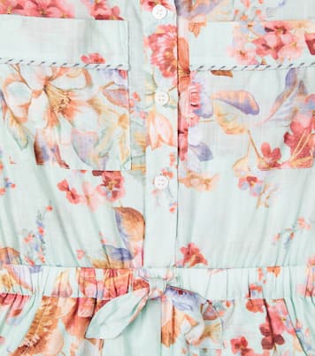 Awaken floral cotton romper | Zimmermann Kids