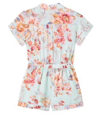 Awaken floral cotton romper | Zimmermann Kids