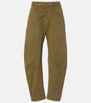 Shon cotton twill barrel-leg pants | Nili Lotan