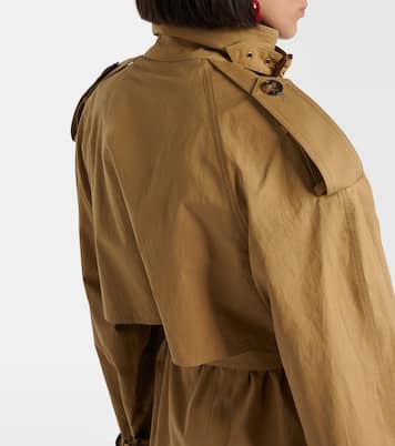 Gabardina de algodón y seda | Saint Laurent