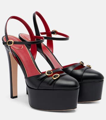 Crasher 145 leather platform pumps | Valentino Garavani