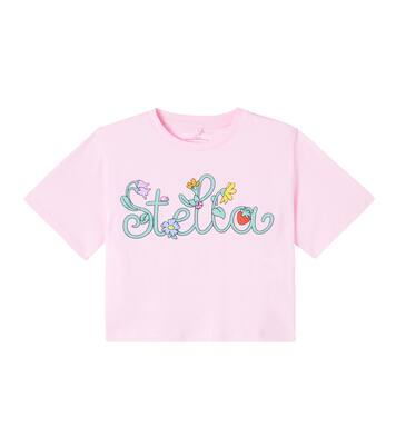 로고 코튼 저지 티셔츠 | Stella McCartney Kids
