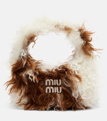 Wander cow-print shoulder bag | Miu Miu
