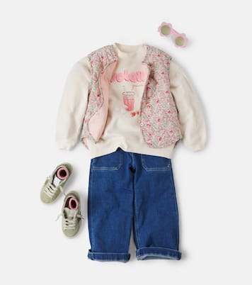 Lika embroidered cotton jersey sweatshirt | Bonpoint