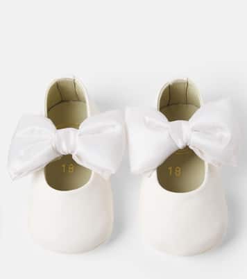 Baby Rose bow-detail leather booties | PèPè
