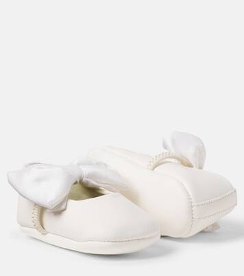 Baby Rose bow-detail leather booties | PèPè