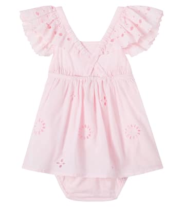 Bébé – Combi-short en coton brodé | Louise Misha