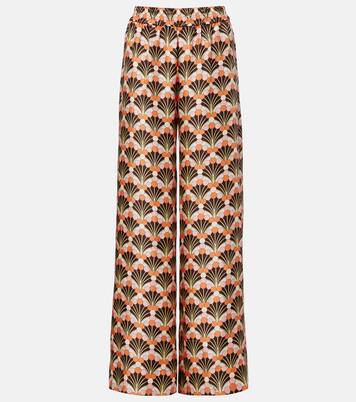 Printed silk palazzo pants | La DoubleJ