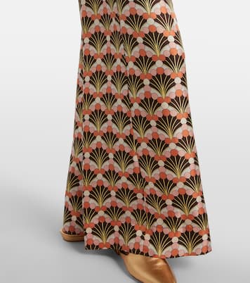 Printed silk palazzo pants | La DoubleJ