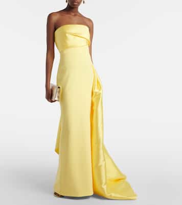 Kinsley draped strapless gown | Solace London