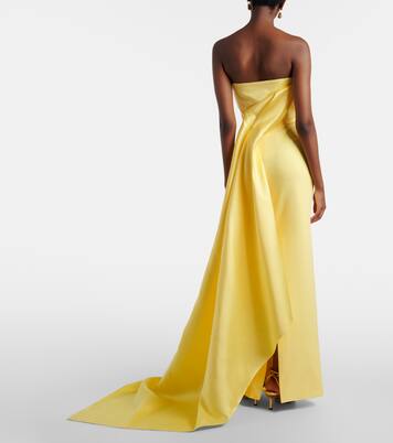 Kinsley draped strapless gown | Solace London