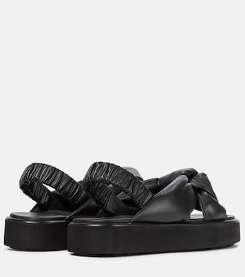Sandali in pelle con platform | Miu Miu