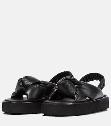 Sandali in pelle con platform | Miu Miu