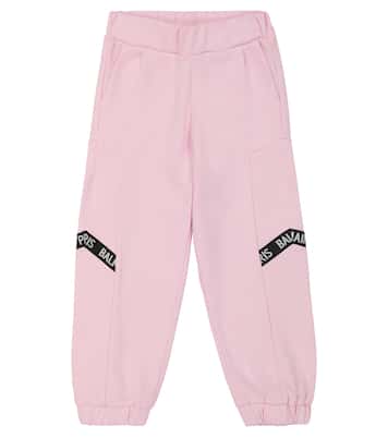 Pantaloni sportivi in cotone con logo | Balmain Kids