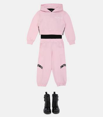 Pantaloni sportivi in cotone con logo | Balmain Kids