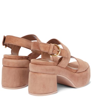 Melrose suede platforms sandals | Gianvito Rossi