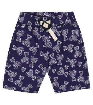 Printed cotton shorts | Palm Angels Kids