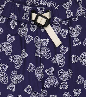 Printed cotton shorts | Palm Angels Kids