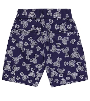 Printed cotton shorts | Palm Angels Kids
