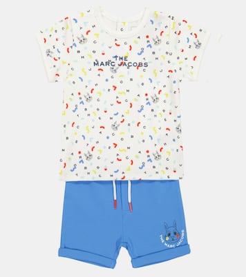 Baby - T-shirt e shorts in cotone con stampa | Marc Jacobs Kids