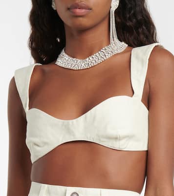 Denim bralette | Magda Butrym