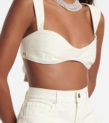 Denim bralette | Magda Butrym