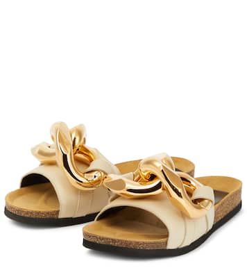 Embellished leather slides | JW Anderson