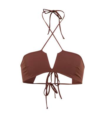 Halterneck bikini top | Nensi Dojaka