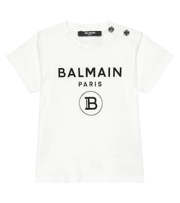 Baby logo cotton T-shirt | Balmain Kids