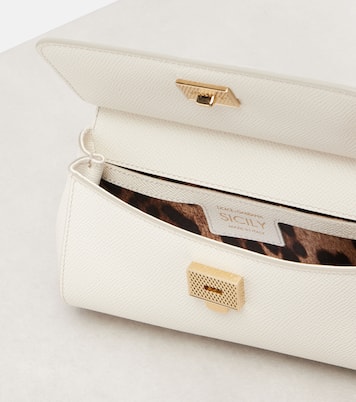 Borsa a spalla Sicily Small in pelle | Dolce&Gabbana