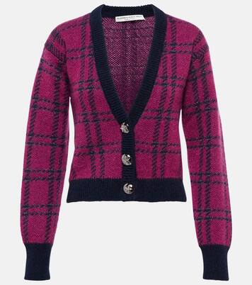 Karierter Cardigan aus Jacquard | Alessandra Rich