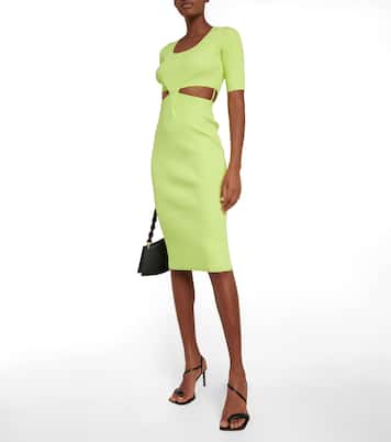 Collette ribbed-knit cutout midi dress | Simkhai