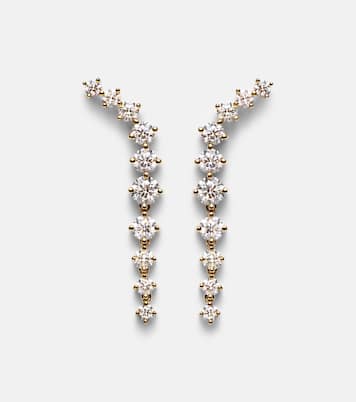Boucles d’oreilles Mini Aria Dagger en or 18 ct et diamants | Melissa Kaye