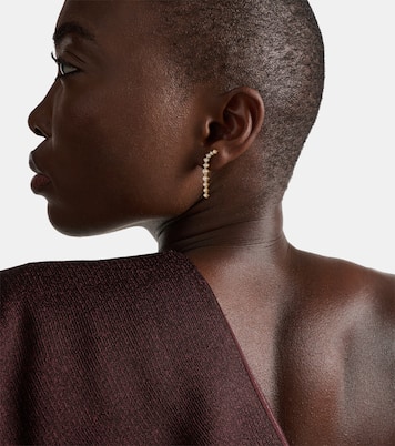 Pendientes Aria Dagger mini de oro de 18 ct con diamantes | Melissa Kaye