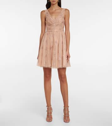 Miniabito in tulle con glitter | REDValentino