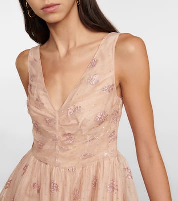 Miniabito in tulle con glitter | REDValentino