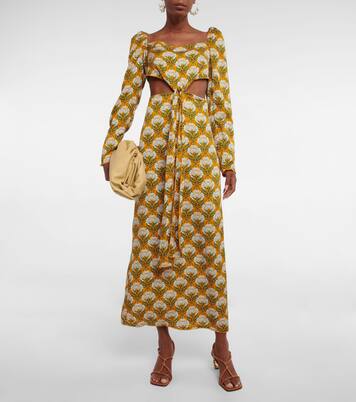 Bedrucktes Maxikleid Cuarzo | Agua by Agua Bendita