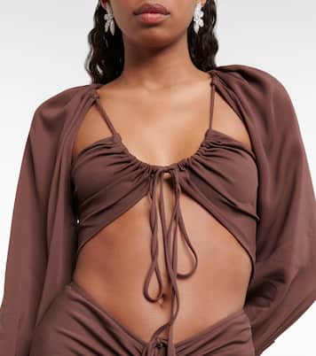 Crop top fruncido | Christopher Esber