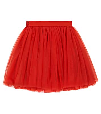 Falda de tul con logo | Dolce&Gabbana Kids