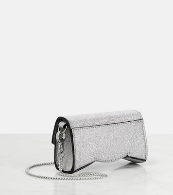Borsa a spalla Loubi54 Mini con glitter | Christian Louboutin