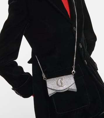 Borsa a spalla Loubi54 Mini con glitter | Christian Louboutin