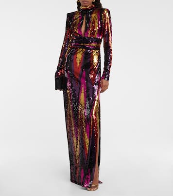 Kaia zig-zag gown | Rebecca Vallance